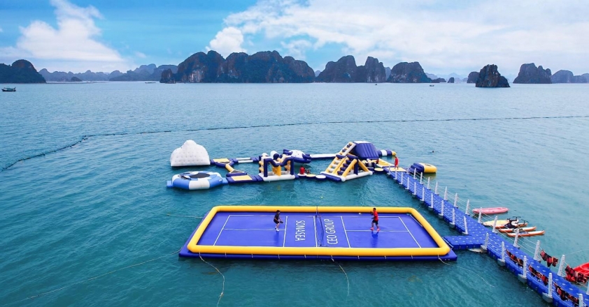 Hình ảnh sân Pickleball trên biển