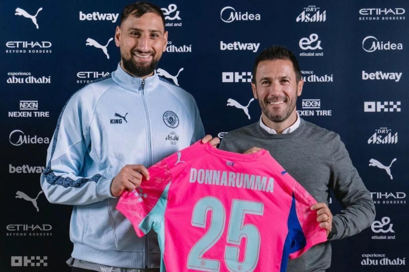 Donnarumma ra mắt Man City
