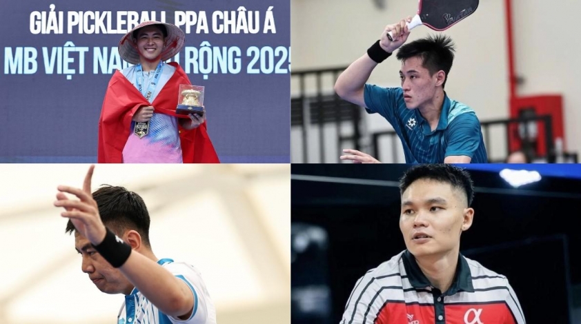 Hình ảnh 4 tay vợt pickleball